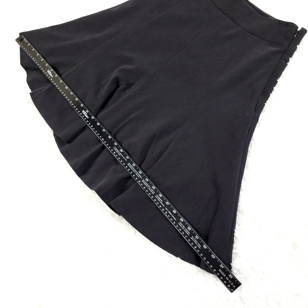 Rafaella Black‎ Flared Hem Knee Length Skirt Size 8 Business Casual Work